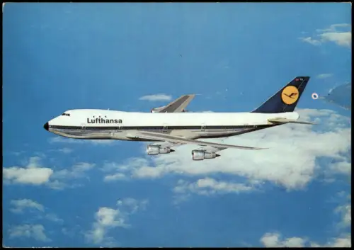 Airplane Flugzeug BOEING 747 "JUMBO JET" Lufthansa Airline 1986