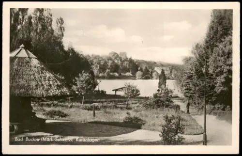 Ansichtskarte Buckow (Märkische Schweiz) Kuranlagen zur DDR-Zeit 1955