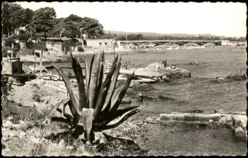 COTE D' AZUR   St. AYGULF Vue sur le Port et la Grande Plage 1960