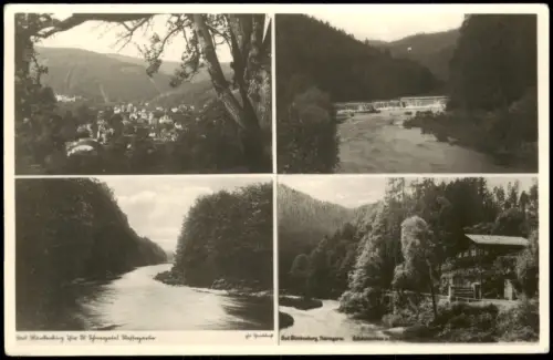 Ansichtskarte Bad Blankenburg DDR Mehrbild-AK 1956   gel.  Stempel Rudolstadt