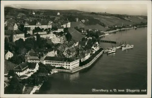 Ansichtskarte Meersburg Luftbild Fliegeraufnahme 1937