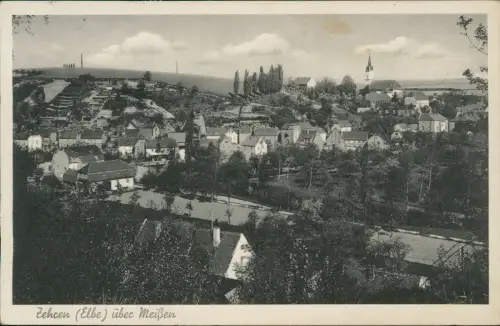 Ansichtskarte Zehren-Diera-Zehren Stadtpartie 1932