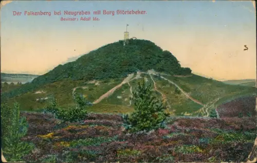Neugraben Fischbek-Hamburg Der Falkenberg mit Burg Störtebeker. 1915