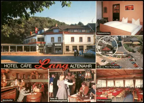 Ansichtskarte Altenahr Reklame Werbung Hotel-Restaurant Café Lang 1975