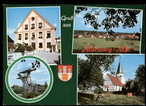Ansichtskarte Allersberg Mehrbildkarte mit div. Ortsansichten 1980
