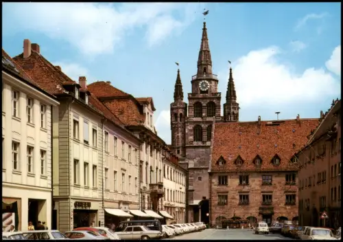 Ansichtskarte Ansbach Martin-Luther-Platz und St. Gumbertus 1975