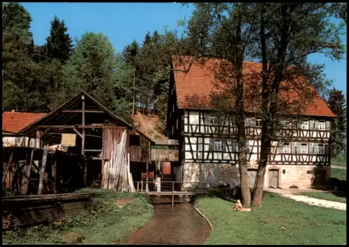 Ansichtskarte Alfdorf Partie an der Mühle Heinlesmühle 1990