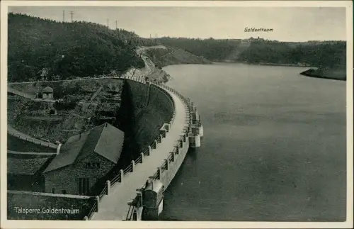 Goldentraum-Marklissa Złotniki Lubańskie Leśna Talsperre mit Staumauer 1951