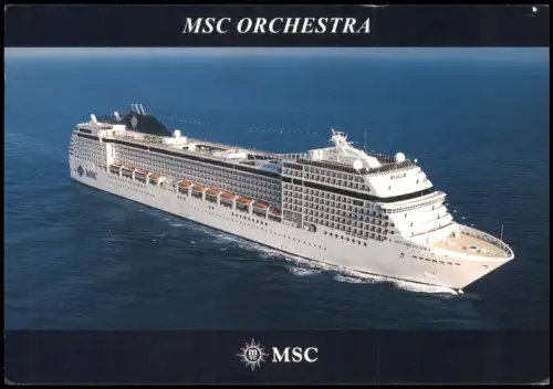 Ansichtskarte  Schiffsfoto-AK MSC ORCHESTRA Schiff Dampfer Steamer 2010