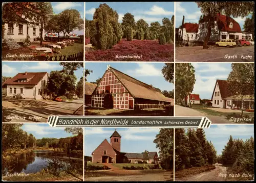 Handeloh (Lk Harburg) Mehrbild-AK  Gasthaus KJörner, Gaststätte Fuchs    1970
