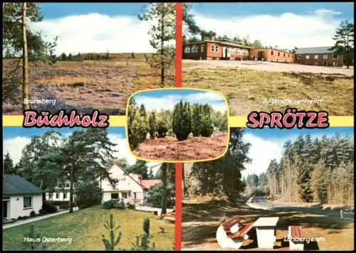 Sprötze-Buchholz in der Nordheide Mehrbild-AK u.a. mit Brunsberg  1975