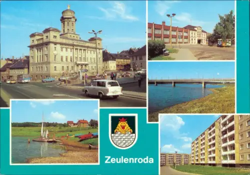 Zeulenroda-Triebes Rathaus Seglerhafen Kreiskulturhaus Talsperre Rötlein 1982