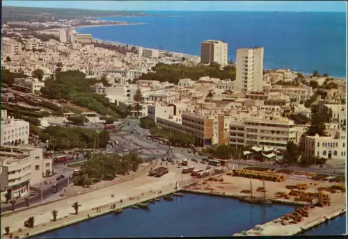 Postcard Sousse سوسة Panorama-Ansicht der Hafenstadt Sousse 1980