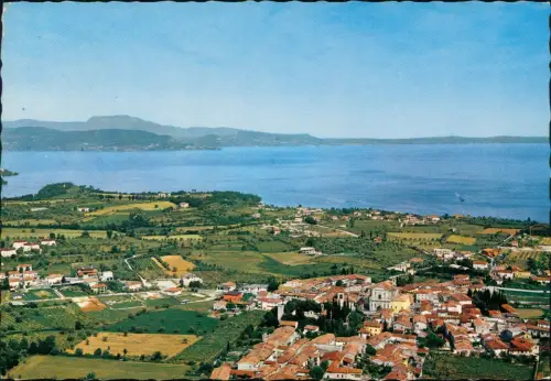 San Felice del Benaco Luftaufnahme von San Felice del Benaco am Gardasee 1983