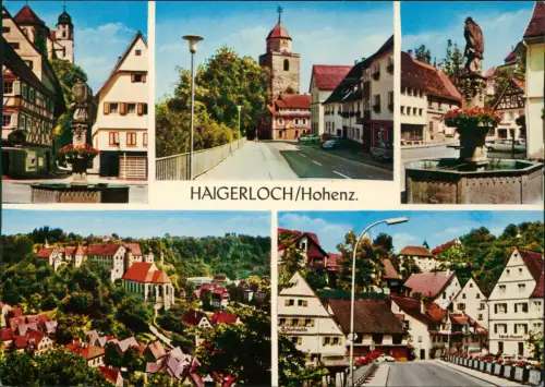 Haigerloch Mehrbildansicht Haigerloch mit Schloßmühle und Schlosskirche 1984