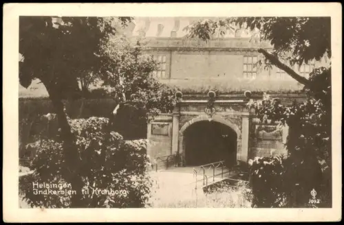 Postcard Helsingør Helsingör Eingangstor zum Schloss Kronborg 1915