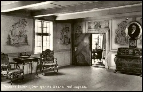 Postcard Faaborg Faaborg-Saal in 'Den gamle Gaard' 1940