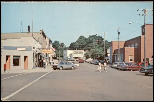 Postcard Ontario Allgemein Water Street und Business Centre 1965
