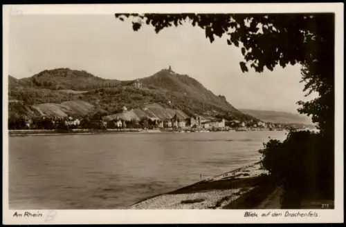 Ansichtskarte Königswinter Blick auf den Drachenfels 1924