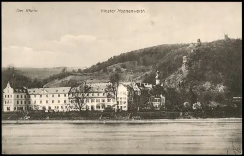 Ansichtskarte Rolandswerth-Remagen Kloster Nonnenwerth 1910