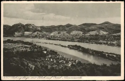 Nonnenwerth-Remagen Siebengebirge mit Blick auf Insel Nonnenwerth 1935