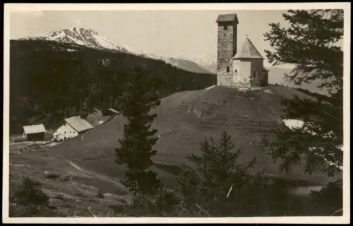 Cartolina Meran Merano Kirche St. Vigil am Vigiljoch 1929