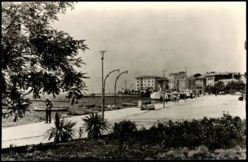 Postcard Porec Parenzo Hafenansicht mit Uferpromenade 1963