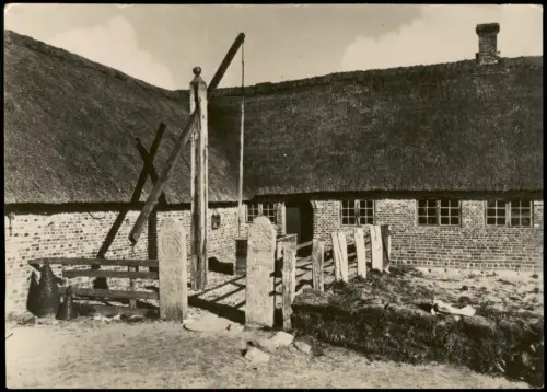Lyngby Danmark Hofanlage aus Rømø im Freilichtmuseum Sorgenfri 1953
