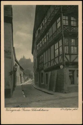 Ansichtskarte Wernigerode Grosse Schenkstrasse 1920