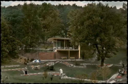 Ansichtskarte Bad Wildungen Kleiner Golfplatz Minigolf 1955