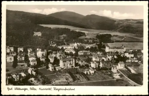 Bad Wildungen Panorama-Ansicht Villen Kurviertel Fliegeraufnahme 1940