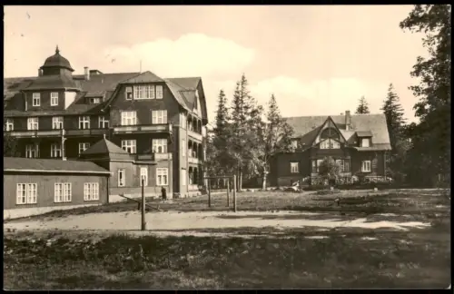 Oberhof (Thüringen) VDK-Erholungsheim Liegewiese zur DDR-Zeit 1965/1964