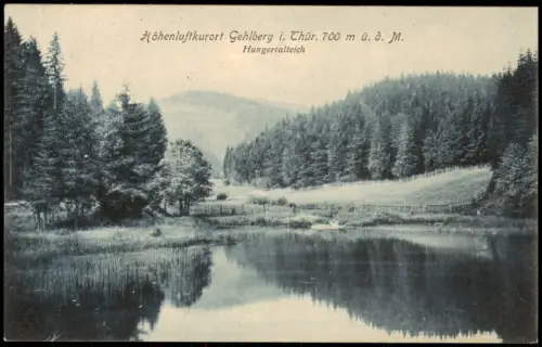 Ansichtskarte Gehlberg Umland-Ansicht Partie am Hungertalteich 1910