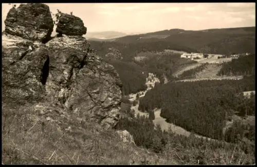 Ansichtskarte Gehlberg Umland-Ansicht Felsen Partie zur DDR-Zeit 1962/1961