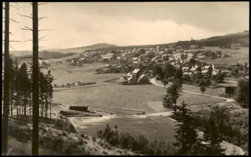 Ansichtskarte Gehlberg Umland-Ansicht Fernansicht zur DDR-Zeit 1958