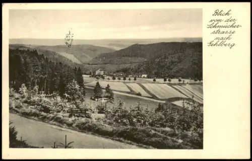 Ansichtskarte Gehlberg Umland-Ansicht Blick v.d. Schmücker-Strasse 1935