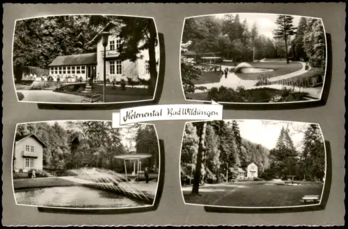 Bad Wildungen Mehrbildkarte 4 Ansichten Helenental Bad Wildungen 1960