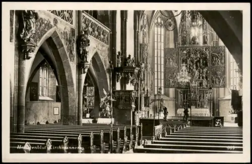 Heiligenblut am Großglockner Innenansicht der Pfarrkirche mit Flügelaltar 1950