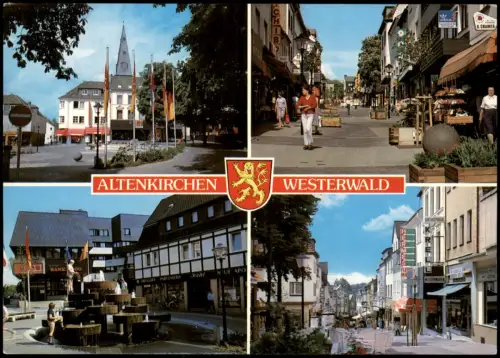 Altenkirchen (Westerwald) MB mit 4 Ortsansichten u.a. Fußgängerzone 1980