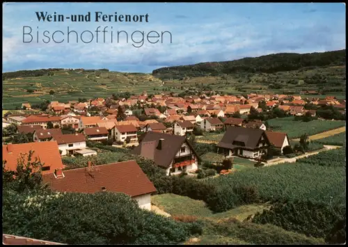 Bischoffingen-Vogtsburg im Kaiserstuhl Wein-und   Bischoffingen Vogelschau 1980