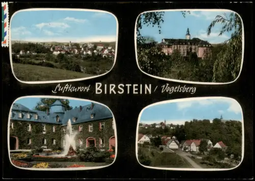 Birstein Mehrbildkarte mit 4 Ortsansichten, Ort am Vogelsberg 1979