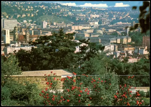 Ansichtskarte Stuttgart Panorama-Ansicht Teilansicht der Stadt 1970