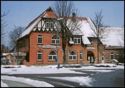 Ansichtskarte Ashausen Behn's Gasthaus mit Biergarten 1980