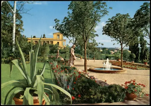 Ansichtskarte Aschaffenburg Pompejanum Park-Anlagen 1970