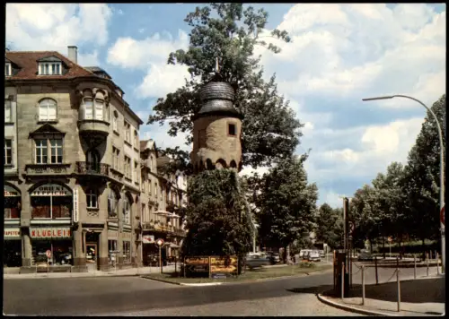 Aschaffenburg Straßen Partie Am Herstallturm, Geschäft Klüglein 1965