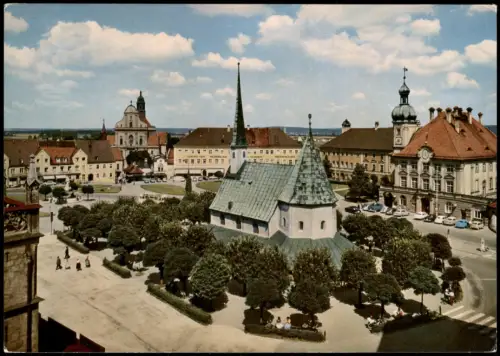 Ansichtskarte Altötting Partie am Kapellplatz 1960