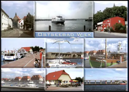 Wiek (Rügen) Mehrbildkarte Ortsansichten Ostseebad Wiek Insel Rügen 2000