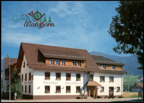 Ansichtskarte Oberwinden Elztal-Winden Gasthof Waldhorn im Elztal 1975