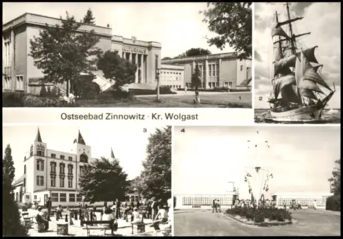 Zinnowitz DDR MB Kulturhaus Segelschulschiff Wilhelm Pieck, Erholungsheim 1985
