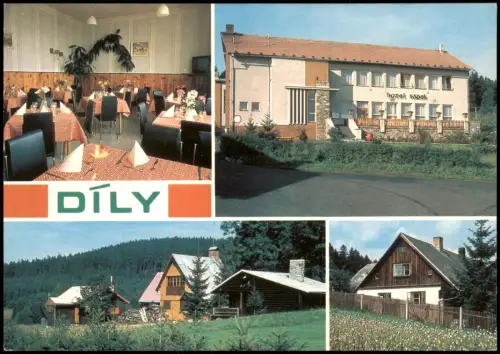 .Tschechien DÍLY okres Domažlice Tschechien CSSR Mehrbildkarte 1980